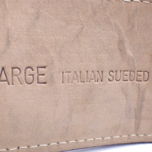 Vintage SAKS Fifth Avenue Black Suede Belt/ Wide/ Large - Picture 5 of 6